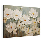 Tableaux Tableau représentant des fleurs blanches