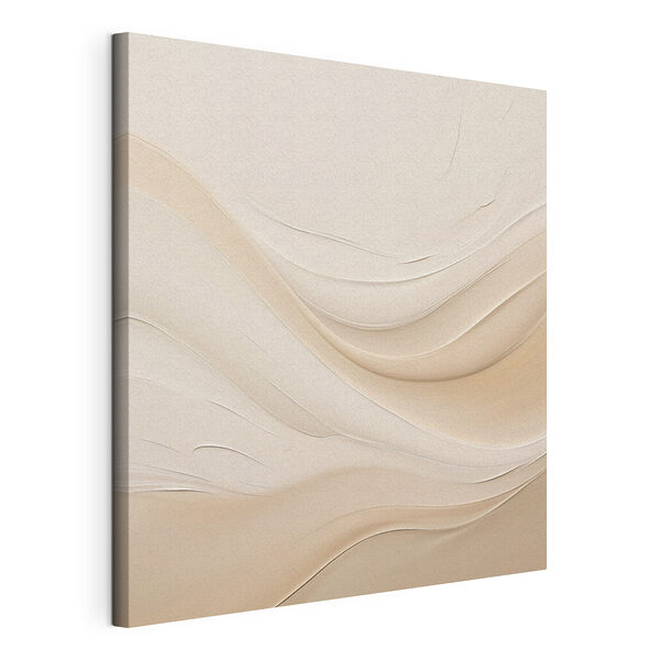 Tableaux Lignes ondulées blanches et beiges