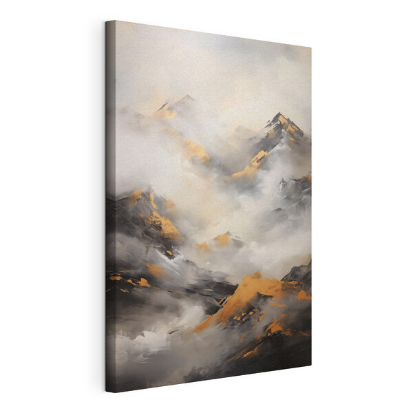 Tableaux Peinture représentant des montagnes et des nuages
