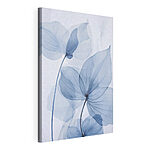 Tableaux Feuilles bleues délicates baignées d'une lumière douce