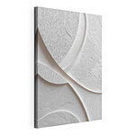 Tableaux Surface blanche aux lignes courbes