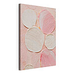 Tableaux Ensemble de cercles blancs et roses