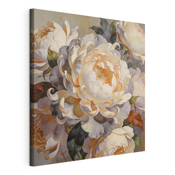 Peinture représentant des fleurs et des feuilles Tableaux Peinture représentant des fleurs et des feuilles