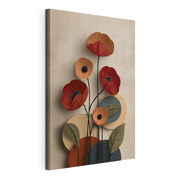Tableaux - Des fleurs fantaisistes aux teintes éclatantes