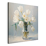 Tableaux Vase de fleurs blanches