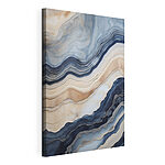 Tableaux Des vagues fluides aux teintes terreuses
