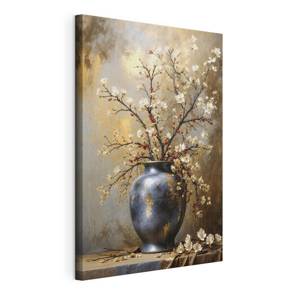 Vase avec des fleurs blanches Tableaux Vase avec des fleurs blanches