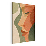 Tableaux Profil abstrait aux teintes chaudes