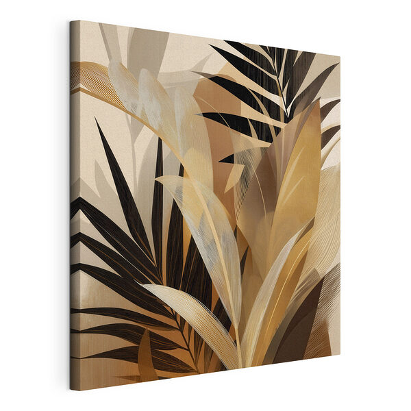 Composition artistique de feuilles de plantes Tableaux Composition artistique de feuilles de plantes