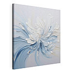 Tableaux Tourbillons de peinture blanche et bleue