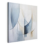 Tableaux Peinture représentant une œuvre d'art bleue et blanche