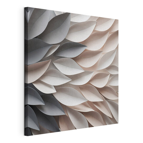 Motif de feuille en papier inspiré de la nature Tableaux Motif de feuille en papier inspiré de la nature
