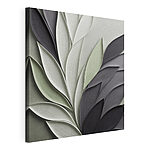 Tableaux Motif composé de feuilles élégantes aux teintes douces