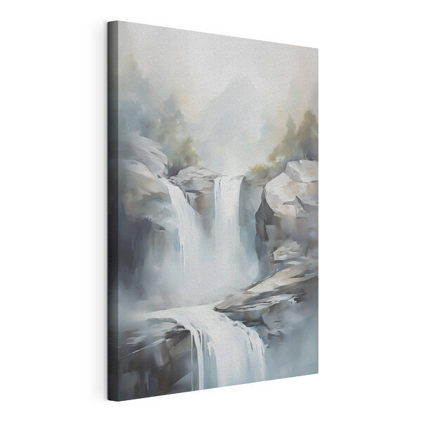Tableaux Une cascade dans la brume