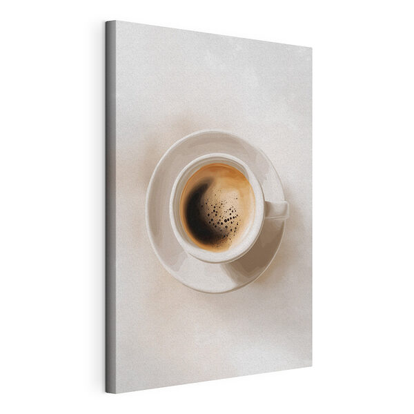 Tableaux Une tasse de café sur une soucoupe