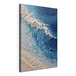 Tableaux De douces vagues viennent caresser le rivage sablonneux