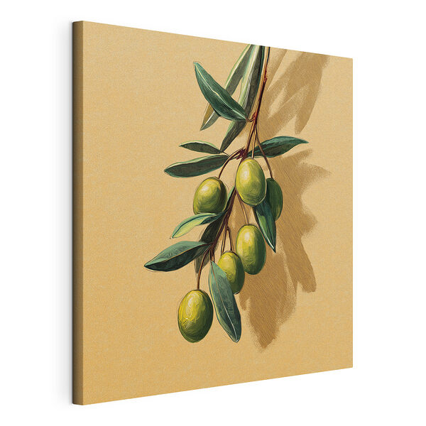 Un fruit vert sur une branche Tableaux Un fruit vert sur une branche