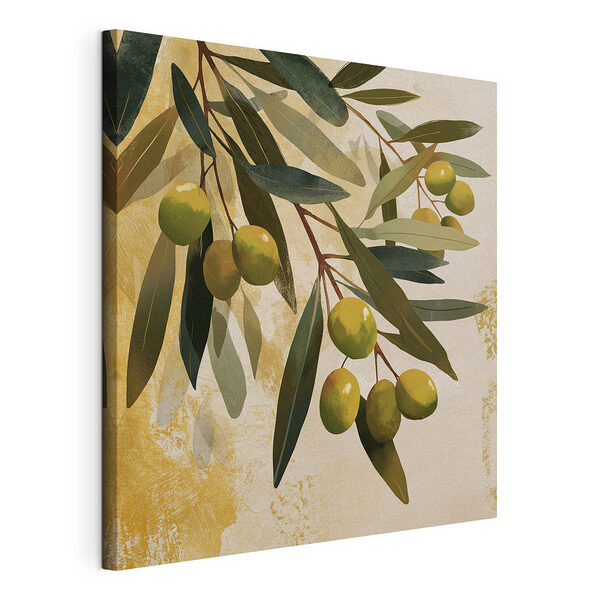 Des olives vertes sur une branche Tableaux Des olives vertes sur une branche