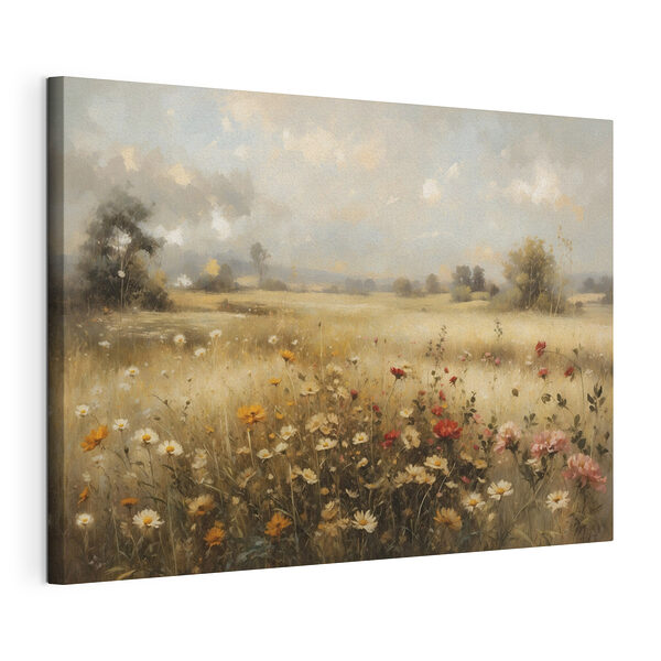 Tableaux Peinture représentant un champ de fleurs
