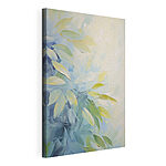 Tableaux Peinture représentant des feuilles sur une surface blanche