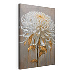 Tableaux Élégante fleur blanche rehaussée de touches dorées