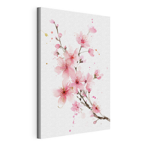 Aquarelle représentant des fleurs roses Tableaux Aquarelle représentant des fleurs roses