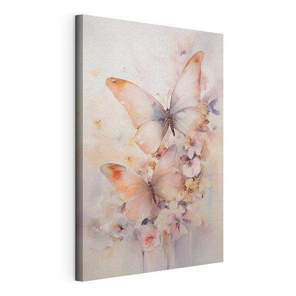 Des papillons sur une fleur Tableaux Des papillons sur une fleur