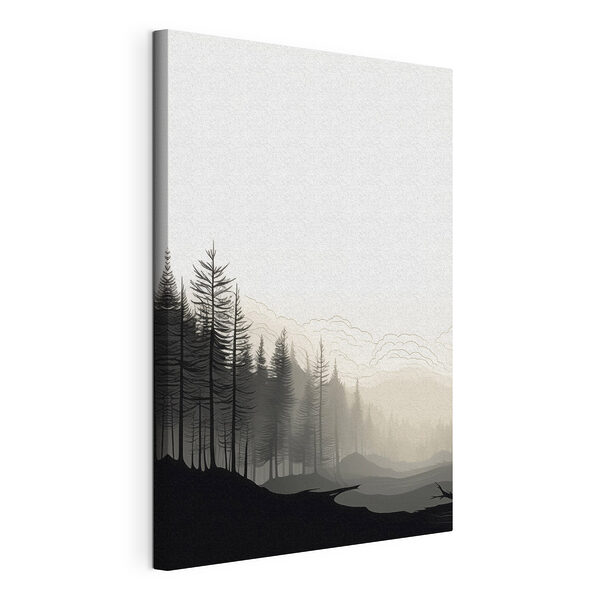 Paysage avec des arbres et des montagnes Tableaux Paysage avec des arbres et des montagnes