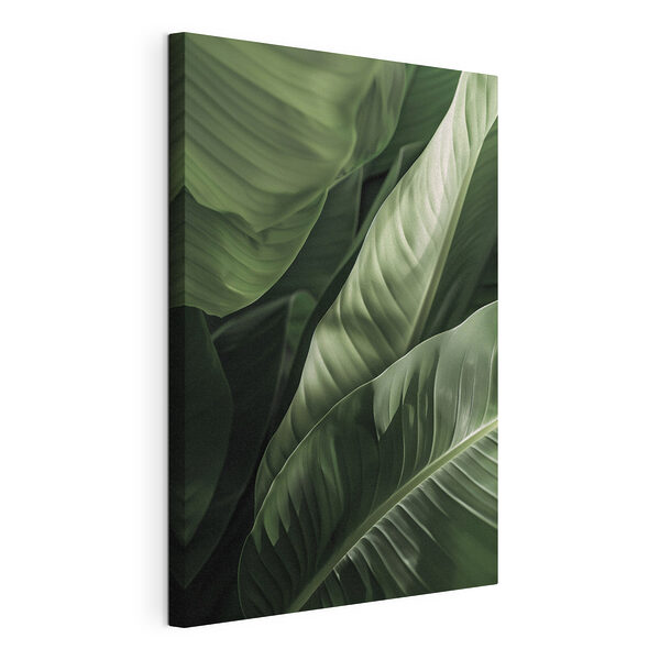Des feuilles d'un vert luxuriant en parfaite harmonie Tableaux Des feuilles d'un vert luxuriant en parfaite harmonie