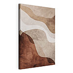Tableaux Motif ondulé marron et blanc