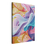 Tableaux Des vagues fluides aux couleurs pastel douces