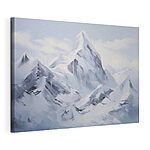Tableaux Une montagne enneigée sous un ciel bleu