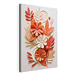 Tableaux Fleurs et feuilles en papier