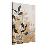 Tableaux Peinture représentant des feuilles sur un mur