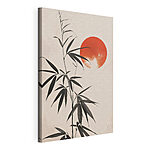Tableaux Plante avec des feuilles et un cercle rouge