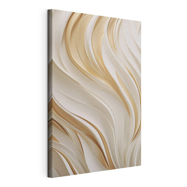 Tableaux Des formes fluides dans des tons doux et chaleureux