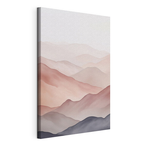 Tableaux Paysage de collines dans le brouillard