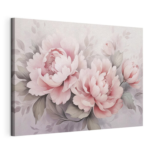 Peinture représentant des fleurs sur fond blanc Tableaux Peinture représentant des fleurs sur fond blanc