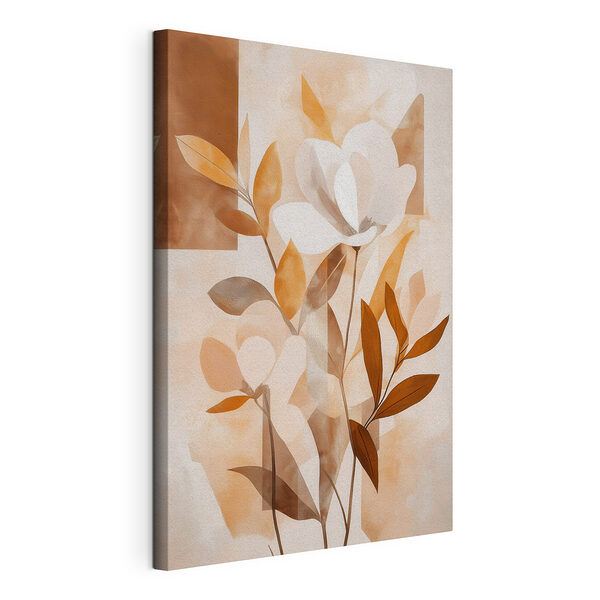 Peinture représentant des fleurs et des feuilles Tableaux Peinture représentant des fleurs et des feuilles