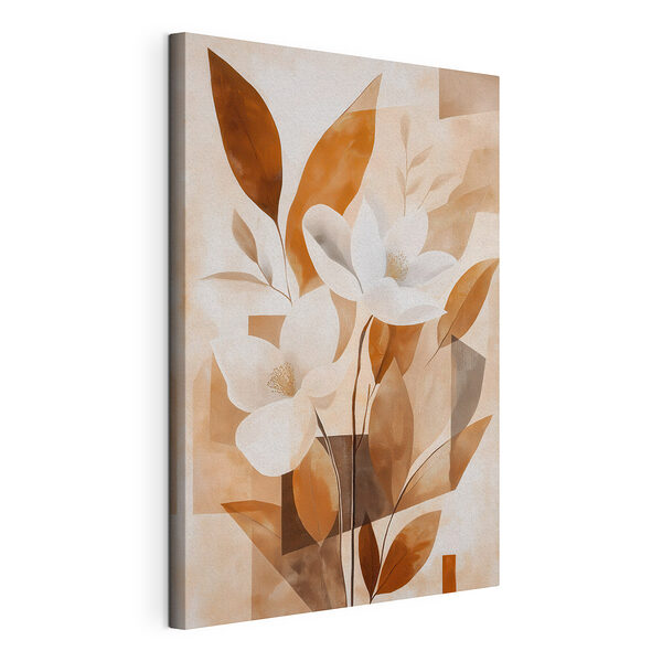 Peinture représentant des fleurs et des feuilles Tableaux Peinture représentant des fleurs et des feuilles