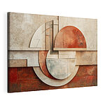 Tableaux Formes abstraites dans des tons chauds