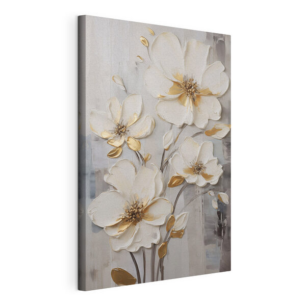- Motif floral raffiné aux teintes douces Tableaux - Motif floral raffiné aux teintes douces