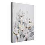 Tableaux Peinture représentant des fleurs et des feuilles de coton