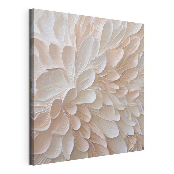 Tableaux Pétales de fleurs blancs et roses