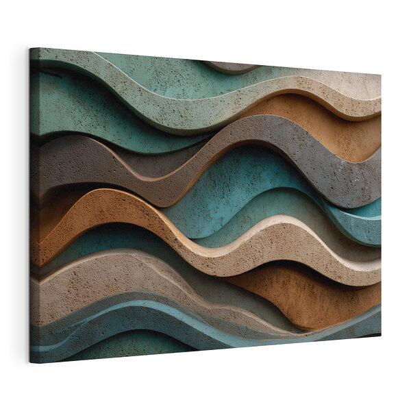 Des vagues de couleurs et de textures se fondent les unes dans les autres Tableaux Des vagues de couleurs et de textures se fondent les unes dans les autres
