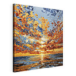 Tableaux Peinture représentant un coucher de soleil sur l'eau