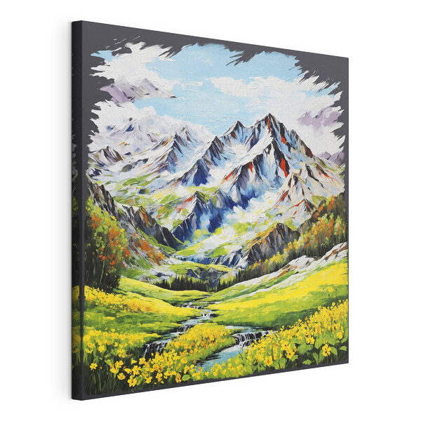 Peinture représentant une chaîne de montagnes Tableaux Peinture représentant une chaîne de montagnes