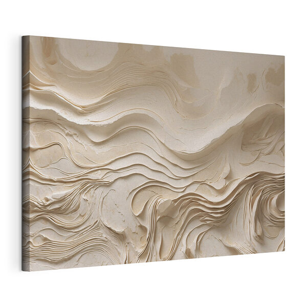 Tableaux Tableaux Mur blanc orné de lignes ondulées (UGS : s48834)