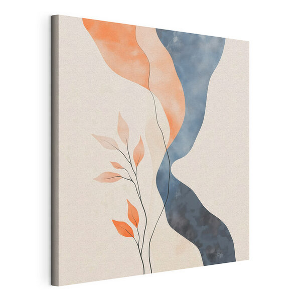 Peinture représentant une plante avec des feuilles Tableaux Peinture représentant une plante avec des feuilles