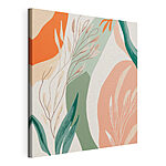 Tableaux Motif coloré avec des feuilles